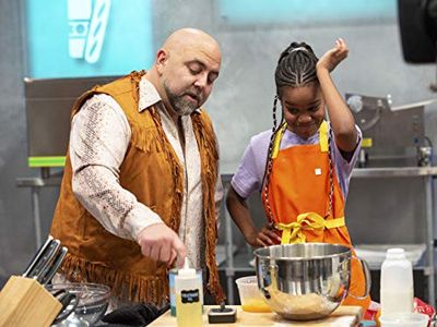 Naima Winston and Duff Goldman in Kids Baking Championship: Beyond the Fringe (2020)