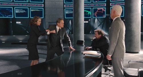 Michael Douglas, Martin Donovan, John Slattery, and Hayley Atwell in Ant-Man (2015)