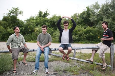 Still of Drew Seltzer, Christian Coulson, Zack Griffiths and Evan Mathew Weinstein in Leaving Circadia