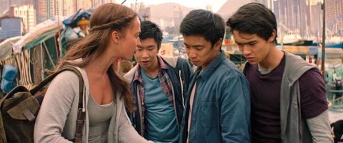 Alicia Vikander, Samuel Mak, Sky Yang, and Civic Chung in Tomb Raider (2018)