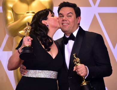 Robert Lopez and Kristen Anderson-Lopez at an event for The Oscars (2018)