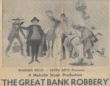 Kim Novak, Claude Akins, Zero Mostel, Larry Storch, Akim Tamiroff, and Clint Walker in The Great Bank Robbery (1969)