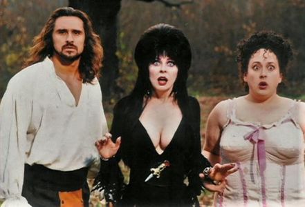 Cassandra Peterson, Gabi Andronache, and Mary Jo Smith in Elvira's Haunted Hills (2001)