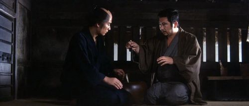 Takao Itô and Shintarô Katsu in Zatoichi Challenged (1967)
