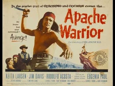 Rodolfo Acosta, Jim Davis, Keith Larsen, and Eugenia Paul in Apache Warrior (1957)