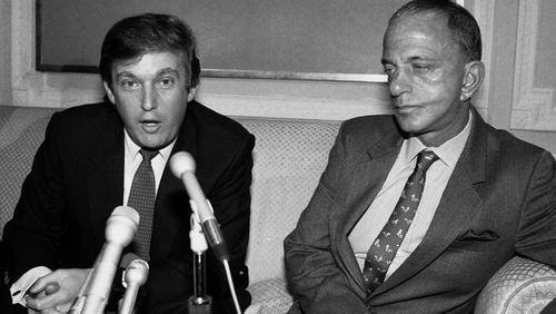 Roy M. Cohn and Donald Trump in Biography: The Trump Dynasty (2019)