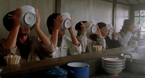 Yoshi Katô, Kinzô Sakura, Ken Watanabe, Tsutomu Yamazaki, and Rikiya Yasuoka in Tampopo (1985)