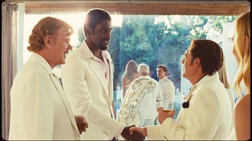 John C. Reilly, Kirk Bovill, and Quincy Isaiah in Winning Time: The Rise of the Lakers Dynasty (2022)