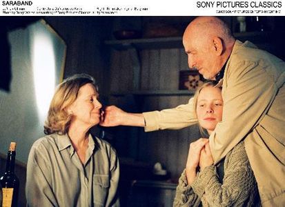 Ingmar Bergman, Julia Dufvenius, and Liv Ullmann in Saraband (2003)