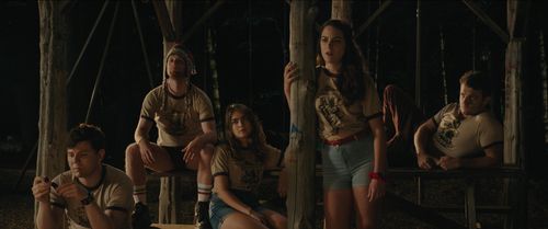 Ehad Berisha, Olivia Helaine, John Pope, Justin Andrew Davis, and Peyton Michelle Edwards in She Came from the Woods (20