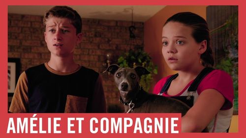 Cameron (Matthieu) and Shanti (Amélie) on the set of Amélie et Compagnie