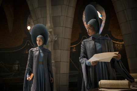 Isabel Lucas and Roxy Sternberg in Emerald City (2016)