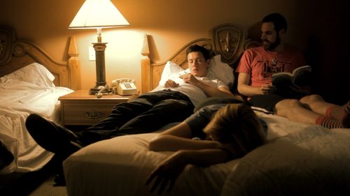 Lucas Kwan Peterson, Kyle Arrington, and Jenni Melear in Dead Dad (2012)