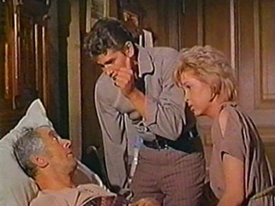 Michael Landon, Stella Stevens, and Kenneth MacKenna in Bonanza (1959)