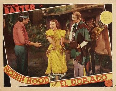 Warner Baxter, Carlos De Valdez, and Ann Loring in Robin Hood of El Dorado (1936)