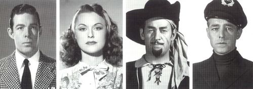 Richard Bailey, Roy Barcroft, Kenne Duncan, and Linda Stirling in Manhunt of Mystery Island (1945)