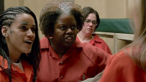 Rebecca Drysdale, Solly Duran, and Darlene Dues in Orange Is the New Black (2013)