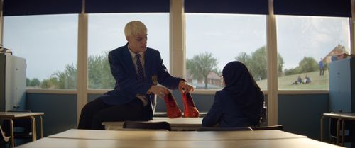 Max Harwood and Lauren Patel in Everybody's Talking About Jamie (2021)
