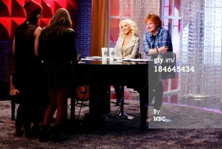 Christina Aguilera, Ed Sheeran, Briana Cuoco, and Jacquie Lee