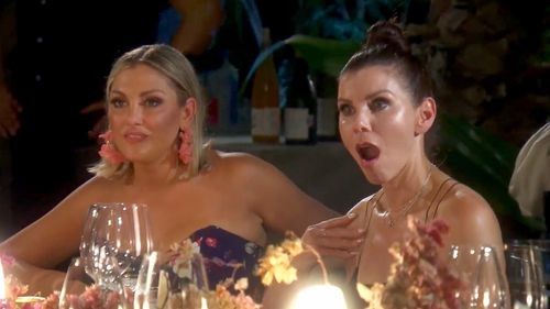 Heather Dubrow and Gina Kirschenheiter in The Real Housewives of Orange County (2006)