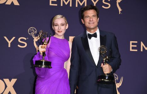 Jason Bateman and Julia Garner at an event for The 71st Primetime Emmy Awards (2019)