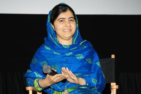Malala Yousafzai at an event for He Named Me Malala (2015)
