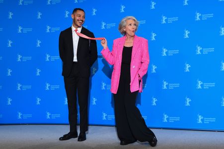 Emma Thompson and Daryl McCormack at an event for Good Luck to You, Leo Grande (2022)
