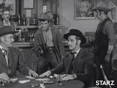 Tristram Coffin, Tommy Cook, Hal Gerard, George J. Lewis, and Frank J. Scannell in The Life and Legend of Wyatt Earp (19