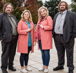 Rebecca Gethings in 'Shakespeare and Hathaway' with Mark Benton and Victor McGuire
