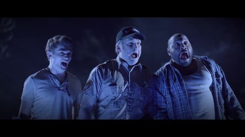 Burnie Burns, Colton Dunn, and Michael Jones in Lazer Team (2015)
