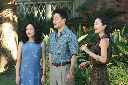 Randall Park, Constance Wu, and Susan Park in Fresh Off the Boat (2015)