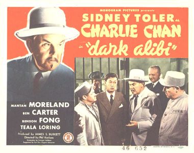 Benson Fong, Meyer Grace, Russell Hicks, and Sidney Toler in Dark Alibi (1946)