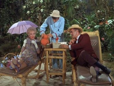 Jim Backus, Bob Denver, and Natalie Schafer in Gilligan's Island (1964)