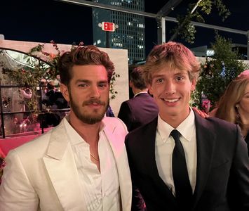 Jake Satow and Andrew Garfield at an event for the 74th Annual Emmys Awards