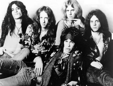 Aerosmith, Tom Hamilton, Joey Kramer, Joe Perry, Steven Tyler, and Brad Whitford
