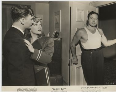 Eddie Albert, Max Baer, and Lupe Velez in Ladies' Day (1943)