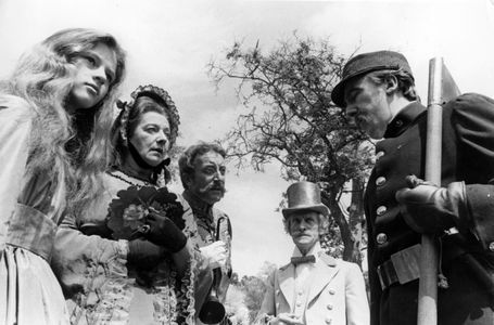 Peter Sellers, Wilfrid Brambell, and Anne-Marie Mallik in Alice in Wonderland (1966)