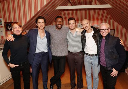 Matt Bomer, Colman Domingo, Ron Nyswaner, Raul Domingo, Jess Cagle, and Robbie Rogers at an event for Fellow Travelers (