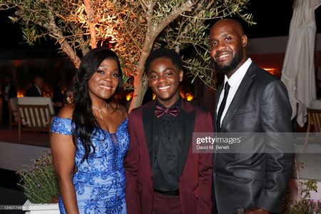 CANNES, FRANCE - MAY 19: Jaylin Webb (C) and parents attend the Focus Features and Universal Pictures present the 