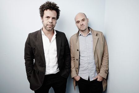 Mikael Marcimain and David Dencik at an event for Gentlemen (2014)