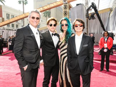 Arriving 2016 Academy Awards Red Carpet with father Mark Mangini- Oscar Winner Sound Editing 
