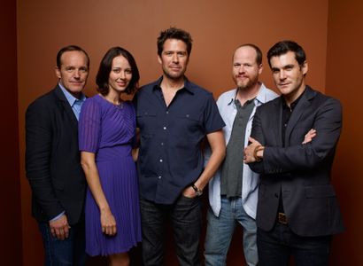Amy Acker, Clark Gregg, Alexis Denisof, Sean Maher, and Joss Whedon at an event for Much Ado About Nothing (2012)
