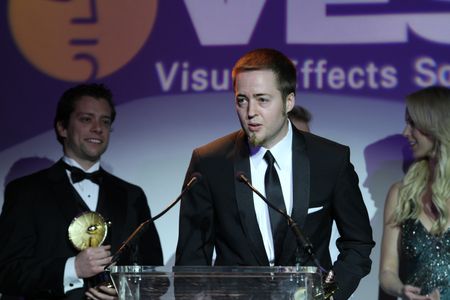 Accepting the VES Award for Best Compositing in A Feature Motion Picture for Captain America: The First Avenger