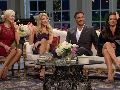 Kyle Richards, Yolanda Hadid, Brandi Glanville, and Mauricio Umansky in The Real Housewives of Beverly Hills (2010)