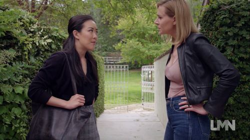 Allison McAtee and Raechel Wong in Keeping Up with the Joneses (2021)