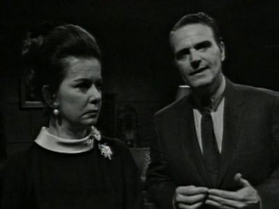 Joan Bennett and Dennis Patrick in Dark Shadows (1966)