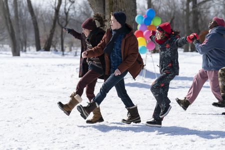 Bertrand Calmeau, Ky Baldwin, and Fabi Aguirre in Snow Day (2022)