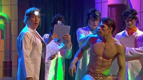 Mel Giedroyc and Dominic Andersen in Rocky Horror Show Live (2015)