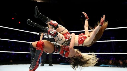 Masami Odate and Toni Rossall in WWE Evolution (2018)