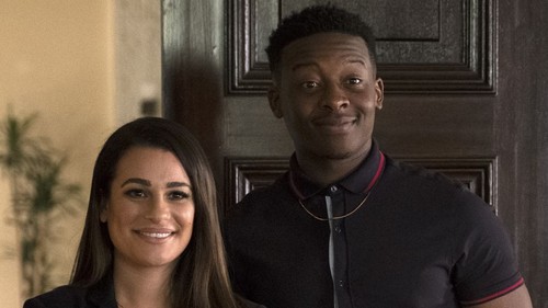 Lea Michele and Brandon Micheal Hall in The Mayor (2017)